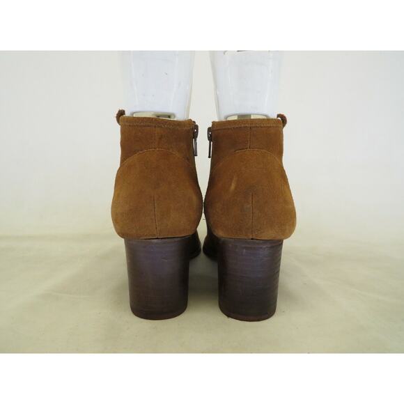 ALDO Womens Brown Suede Zip Open Toe Fashion Ankle Boots Booties Size 8.5 M - Picture 7 of 11